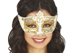 Mască de carnaval cu note - 1 buc.