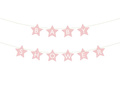Baby Shower stele banner roz deschis - 290 cm - 1 buc.