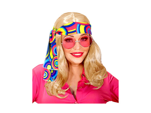 70s peruca blonda Disco Fever Hippie. cu o trupă