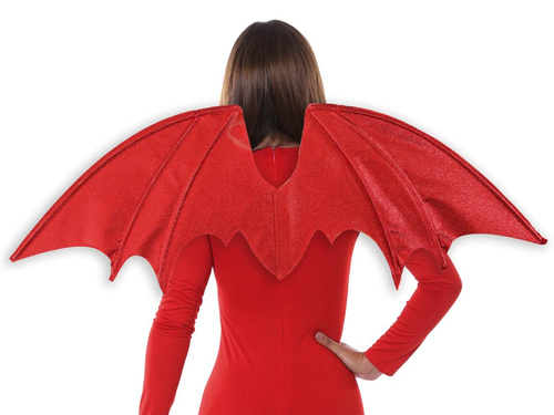 Aripi roșii cu sclipici - 91 x 37 cm - 1 buc.