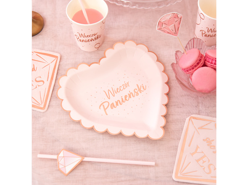 Farfurii de seară pentru femei - 23 cm - 6 buc.