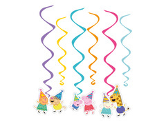 Decorațiuni suspendate Peppa Pig - 6 buc.