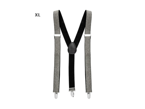 Bretele din lurex argintiu