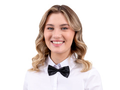 Papion clasic negru - 7 x 12 cm - 1 buc.