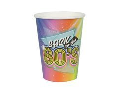 80's 80's pahare de hârtie - 250 ml - 10 buc.