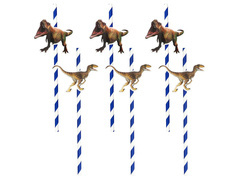 Paie de hârtie T-Rex - 20 cm - 6 buc.