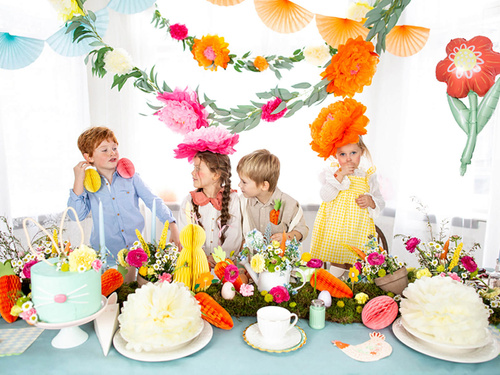 Rozeta de agățat decor ou roz - 12 cm - 1 buc.