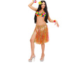 Fustă scurtă hawaiiană multicoloră - 55 cm - 1 buc.