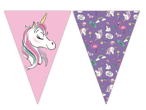 Minnie Mouse și unicorn steag banner - 1 buc.