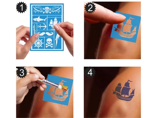 Șablon de machiaj Pirat