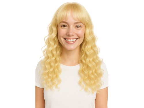 Peruca blonda lunga - 1 buc.
