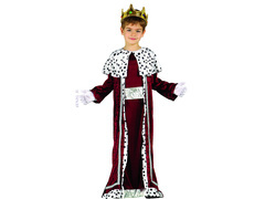 Costum de rege burgundy pentru băiat - 1 buc.