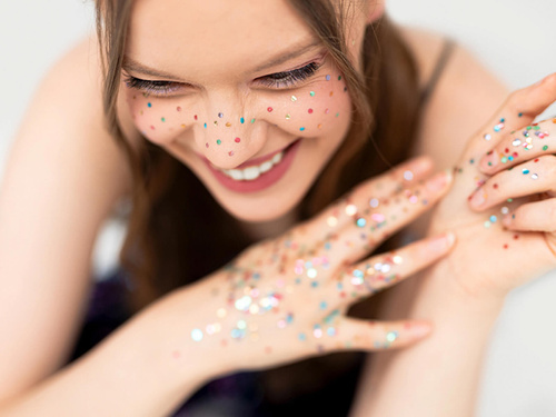 Sclipici pentru față și corp în culori mixte - 3 g