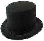 Pălărie cilindrică neagră - 1 buc.