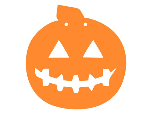 Dovleac de Halloween din hârtie 13 cm - 1 buc.