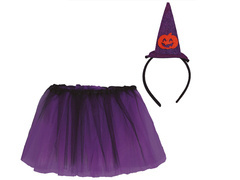 Costum de vrăjitoare pentru fete - 1 buc.