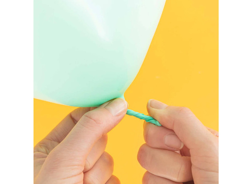 Cleme de închidere balon alb - 100 buc.