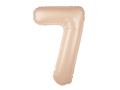 Balon folie caramel cifra 7 - 100 cm - 1 buc.