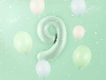 Balon folie verde cu numărul 9 - 72 cm - 1 buc.