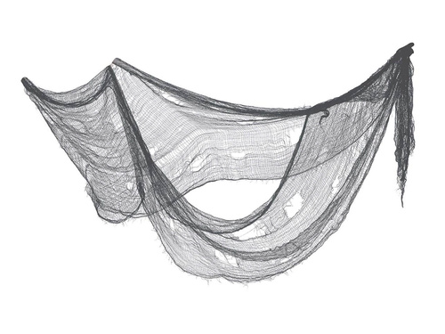 Plasă de Halloween gri - 76 x 228 cm - 1 buc.