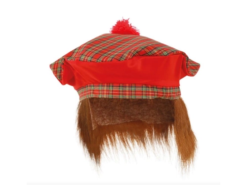 Șapcă de păr roșie scoțiană