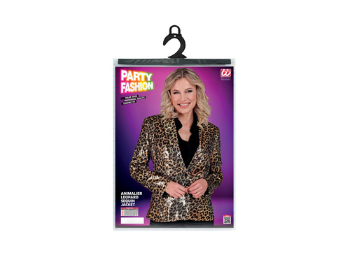 Party Fashion jachetă de petrecere - paiete aurii cu imprimeu leopard