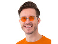 Ochelari hippie portocalii - 1 buc.