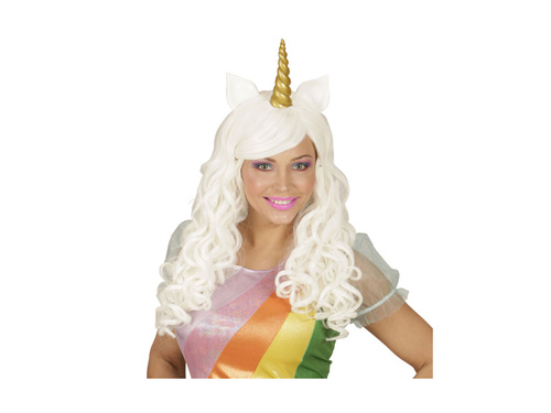 Peruca unicorn alb