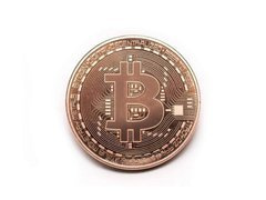 Bitcoin BTC în capac - monedă de colecție