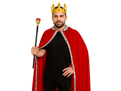 Costum de rege pentru adulți - lung - 115 cm