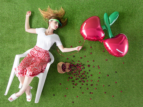 Balon din folie Cireșe - 88 x 73 cm - 1 buc.