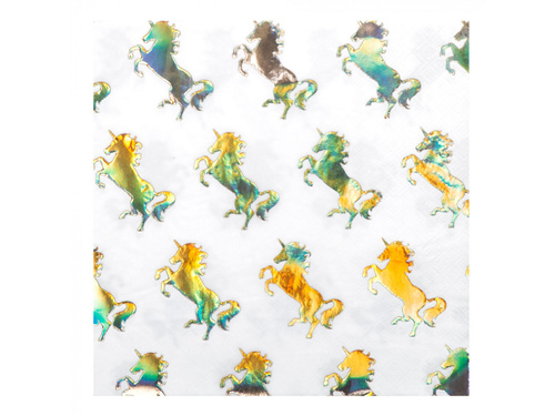 Șervețele aniversare Unicorn - 33 cm - 20 buc.