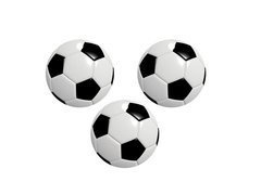 Pandantive pentru sticle cu panglică Fotbal - 12 buc.