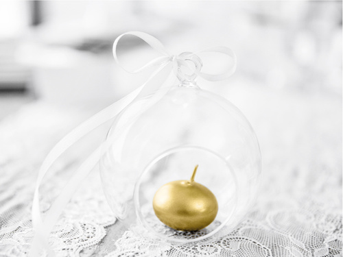 Panglică de satin, albă, 6 mm / 25 m, 1 buc.